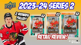 2 CONNOR BEDARDS? 2023-24 Upper Deck Series 2 Hockey Retail Review! Mega, Blaster, Hanger boxes! 🔥