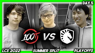 THE TRIUNITY (LCS 2022 CoStreams | Summer Split | Playoffs: Day 5 | 100 vs TL)