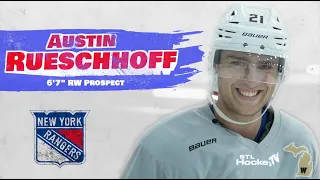 A Day in the Life | New York Rangers Hockey 6'7" Prospect Austin Rueschhoff