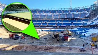 New Santiago Bernabeu removable pitch