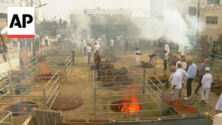 Samaritans living near West Bank town of Nablus hold annual Passover ceremony