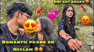Romantic prank on Neelam 😂🥰 | ￼ she got angry prank fail Ho Gaya 😰
