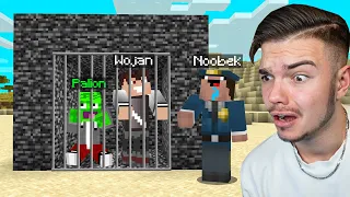 NOOBEK ZOSTAŁ POLICJANTEM I NAS WPAKOWAŁ DO WIĘZIENIA w Minecraft...