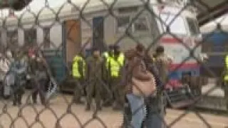 Ukrainians continue to cross into Poland by train