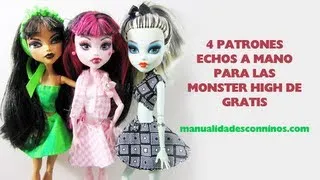 Manualidades para muñecas: Cómo hacer un patrón de ropa para tus muñecas + 4 patrones gratis!!!