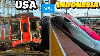 Indonesia Luxury Trains vs American Trains - This is truly shocking...🇮🇩