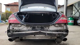 Remove rear bumper, Mercedes-Benz CLS C219. 2004-2010. Mercedes-Benz E- Class W211 2002-2009.