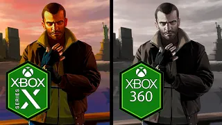 Grand Theft Auto 4 Xbox Series X vs Xbox 360 Comparison