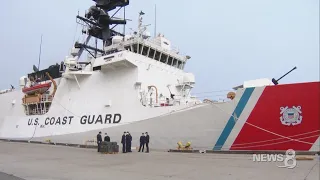 Coast Guard offloads seized drugs in San Diego