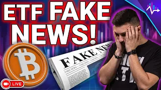 🔴BITCOIN ETF FAKE NEWS SHAKES PRICE!! (Still Bullish??)