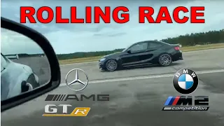 Rolling Race #28 | BMW M2 (520ps) vs Mercedes AMG GT R (660ps)