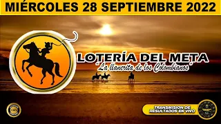 Resultado LOTERIA DEL META ☀️del MIÉRCOLES 28 de SEPTIEMBRE de 2022 (PREMIO MAYOR) ✅✅✅l