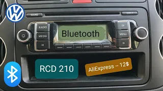 VW RCD 210 Bluetooth module install (AUX IN)