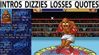Super Punch-Out!! SNES - All Intros - Losses - Taunts - Opponent Wins - Dizzy - Quotes