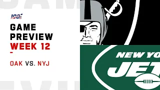 Oakland Raiders vs New York Jets Week 12 NFL Game Preview