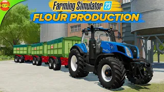 Making Flour from Wheat, Oat and Sorghum | Farming Simulator 23