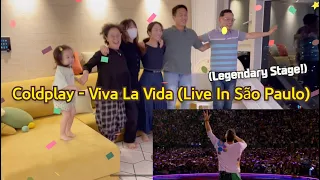 [ENG] Coldplay - Viva La Vida (Live In São Paulo) REACTION / Korean ARMY Family's Reaction