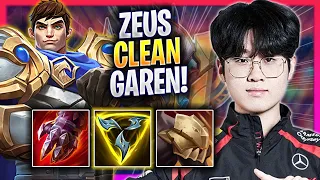 ZEUS IS SUPER CLEAN WITH GAREN! - T1 Zeus Plays Garen TOP vs Jayce! | Season 2024