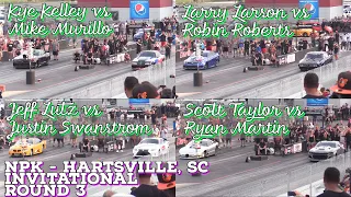 Street Outlaws 2021 No Prep Kings - Hartville, SC: Invitational Round 3, All 4 Races