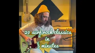 20 surf rock classics in 5 minutes
