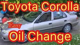 Toyota Corolla Oil Change - 1998-2002