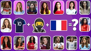 Guess The WOMAN VERSION, EMOJI, SONG,COUNTRY,SHIRT NUMBER of Football Players|Ronaldo, Messi, Neymar