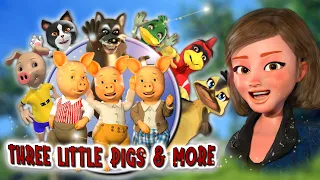 Three Little Pigs & More I Ruby's Storytime I English Fairy Tales for Kids I Family Roberto