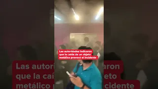 Metro Chabacano se llena de humo #milenioshorts