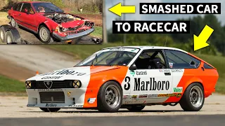 Racecar Rescue: Smashed up Rare Alfa Romeo GTV6 Gets Rebuilt Into a Track Hero