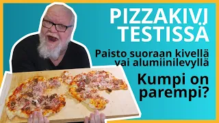 Pizzakivi 2 - Pizzan paistoa kahdella tavalla