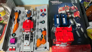 Lego transformers Optimus Prime & (not lego) combine carriage from AliExpress