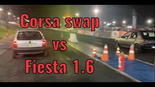 [No Prep] Ford Fiesta vs Gm Corsa @alistaarea48