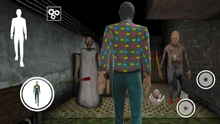 Playing as Smiling X Corp in Granny2 House 3D | Granny & Grandpa Killed | Door Escape Full Gameplay