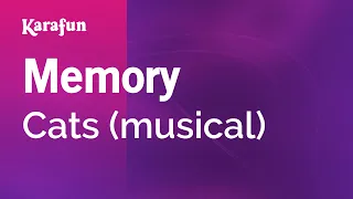 Memory - Cats (musical) | Karaoke Version | KaraFun