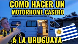 🇺🇾 🚚 VAN TOUR un motorhome con una cama pegada al techo ASI LO HIZO en URUGUAY