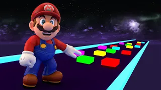 Mario Challenge Dancing Road Color Ball Run!