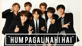 'Hum Pagal Nahi Hai' MV | BTS Funny Version 😁💜