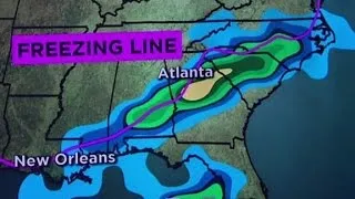 Southern states prepare for snowy weather