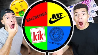 OUTFIT ROULETTE CHALLENGE !!! (KIK, BALENCIAGA, VERSACE und mehr) | Kelvin und Marvin