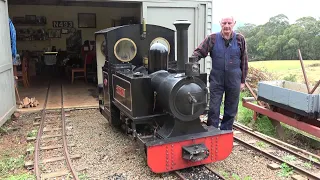 Preparing and lighting up a one foot gauge steam engine