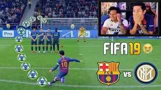 Reto ÉPICO!!! Partido con Castigo BARCELONA Vs INTER (Champions League) FIFA19