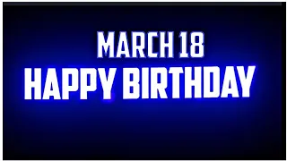 🥀18 March Happy birthday song status 🎂🥳🎁 black screen birthday status 🥳 birthday song status