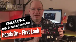 GMLAB D9X Open Source Drawbar MIDI Controller - Hands On First Look