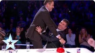 David walks out! Lured back by his Simon | Semi-Final 2 | Britain's Got More Talent 2013