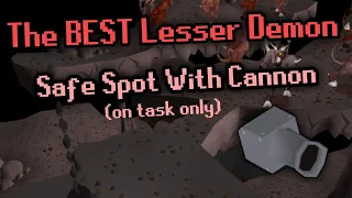 Best Lesser Demon Slayer Task Safe Spot With Cannon - OSRS