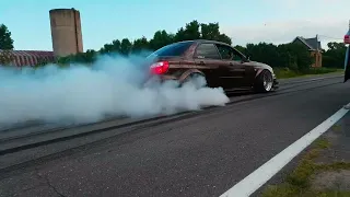 2JZ Subaru STI Burnout