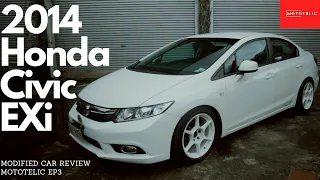 Modified 2014 Honda Civic 1.8 EXi Philippines | Car Review | Civic is All Grown Up | Mototelic EP3