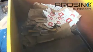 Cardboard Single Shaft Shredder, Paper Single Shaft Shredder PROSINO