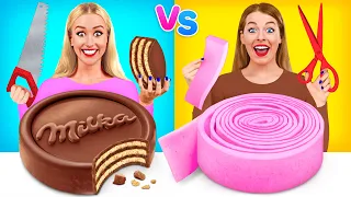 Жевательная Резинка vs Шоколадная Еда Челлендж | Битвы с едой от Multi DO Food Challenge