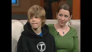 Justin Bieber's first time on television